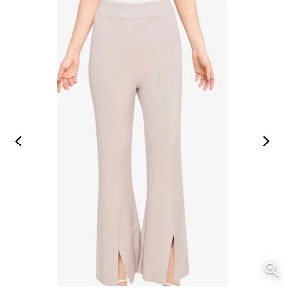 Abercrombie & Fitch Ribbed Knit Split Ankle Pants - Picture 1 of 3